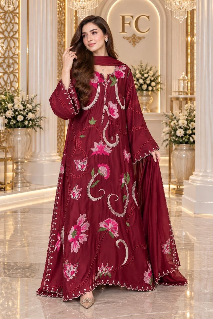 Luxury silk kaftaan collection 