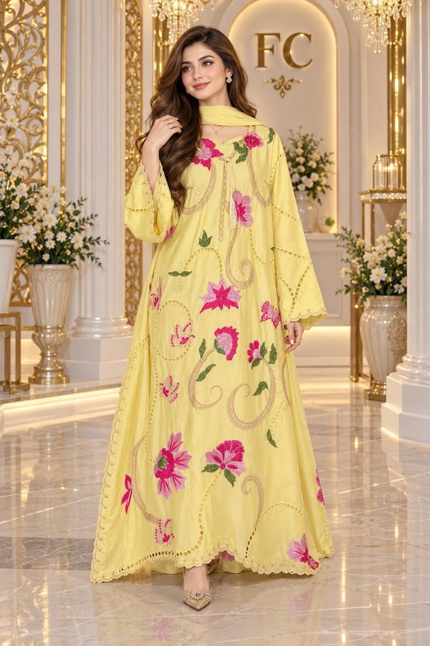 Luxury kaftan silk