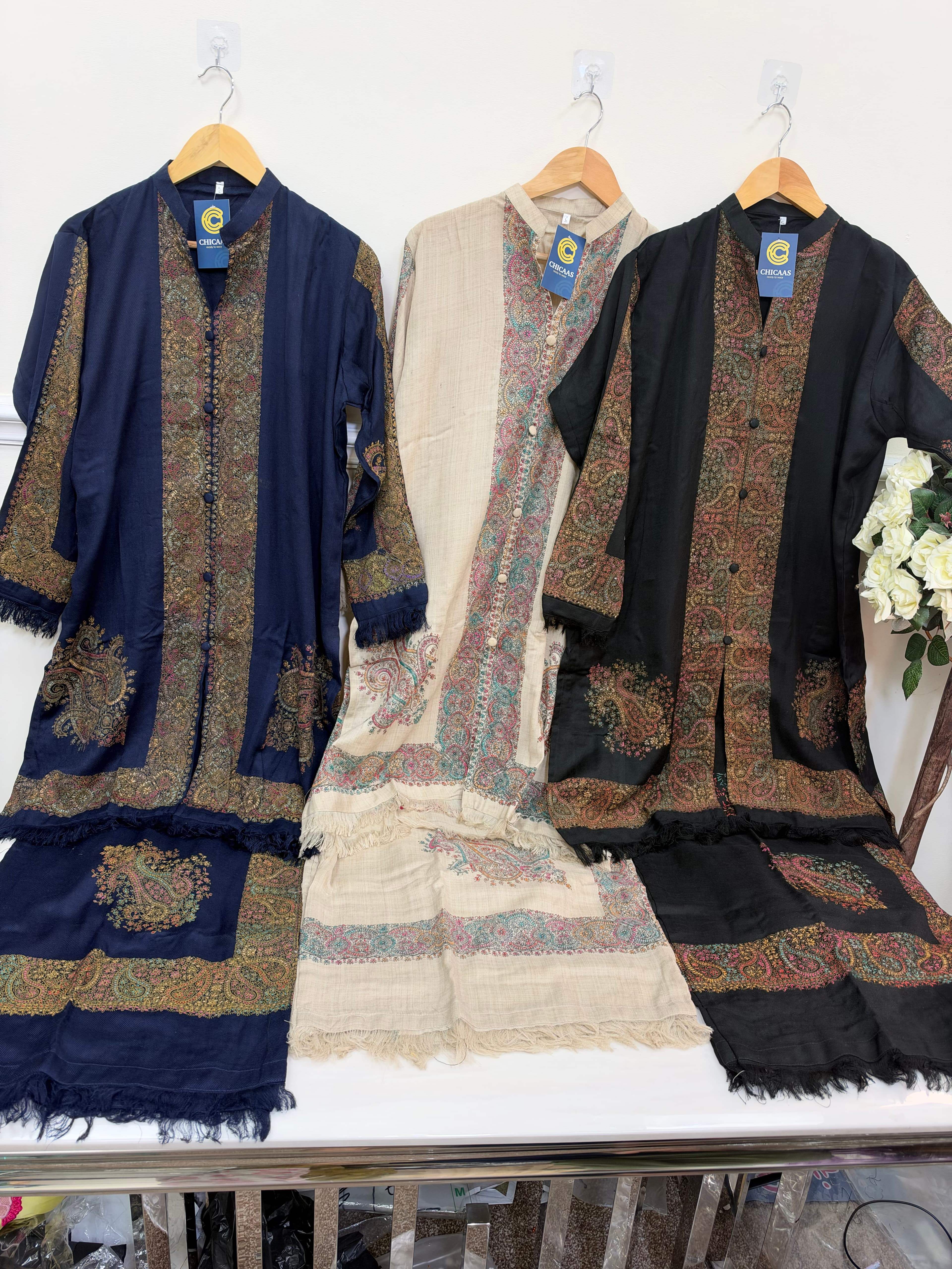 2piece pashmina wool/plazo style