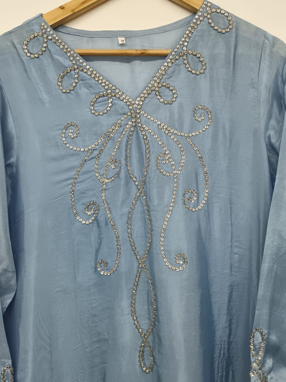 Trending Shirt with Farshi shalwar stitched by chicaas (pw19) - Image 3