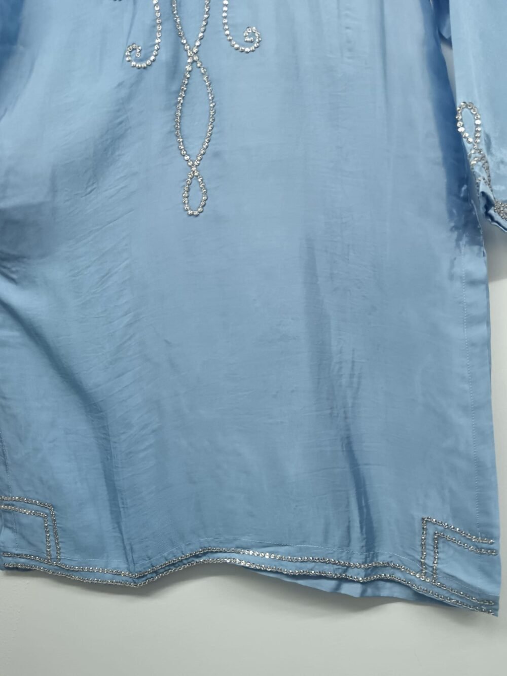 Trending Shirt with Farshi shalwar stitched by chicaas (pw19) - Image 4